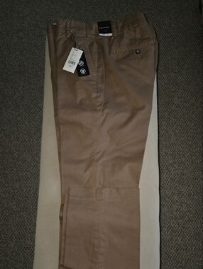 Stretch Cotton Chino Pants in Brown - Britches